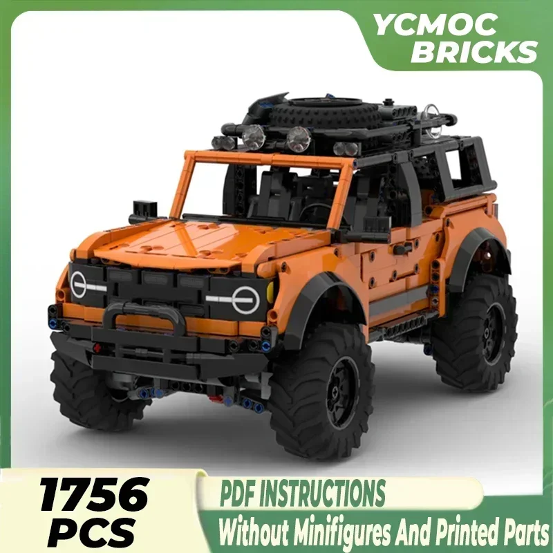 Модель City Speed Champion Moc, строительные кирпичи, Mustang, радиоуправляемая машина, технология, модульные блоки, подарок, рождественские игрушки, наборы «сделай сам», сборка