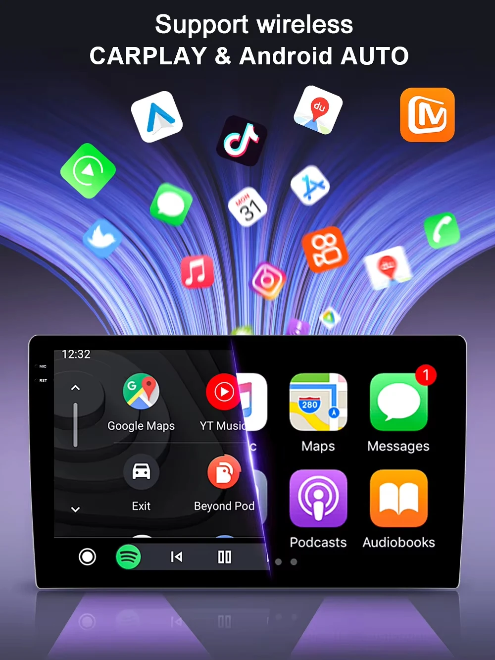 Android 15 для Renault Megane 2 II 2003 2004-2009 Мультимедийный видеоплеер GPS Беспроводной Carplay Auto DSP Стерео DVD WIFI 5G RDS