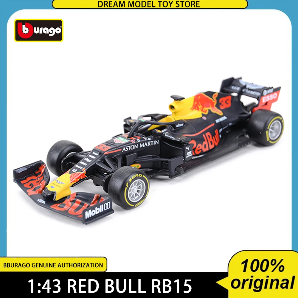 Bburago 1:43 Red Bull RB15 RB16B # 33 F1 гоночная формула, имитация автомобиля, литая под давлением модель автомобиля из сплава, коллекционные игрушки, подарки на день рождения