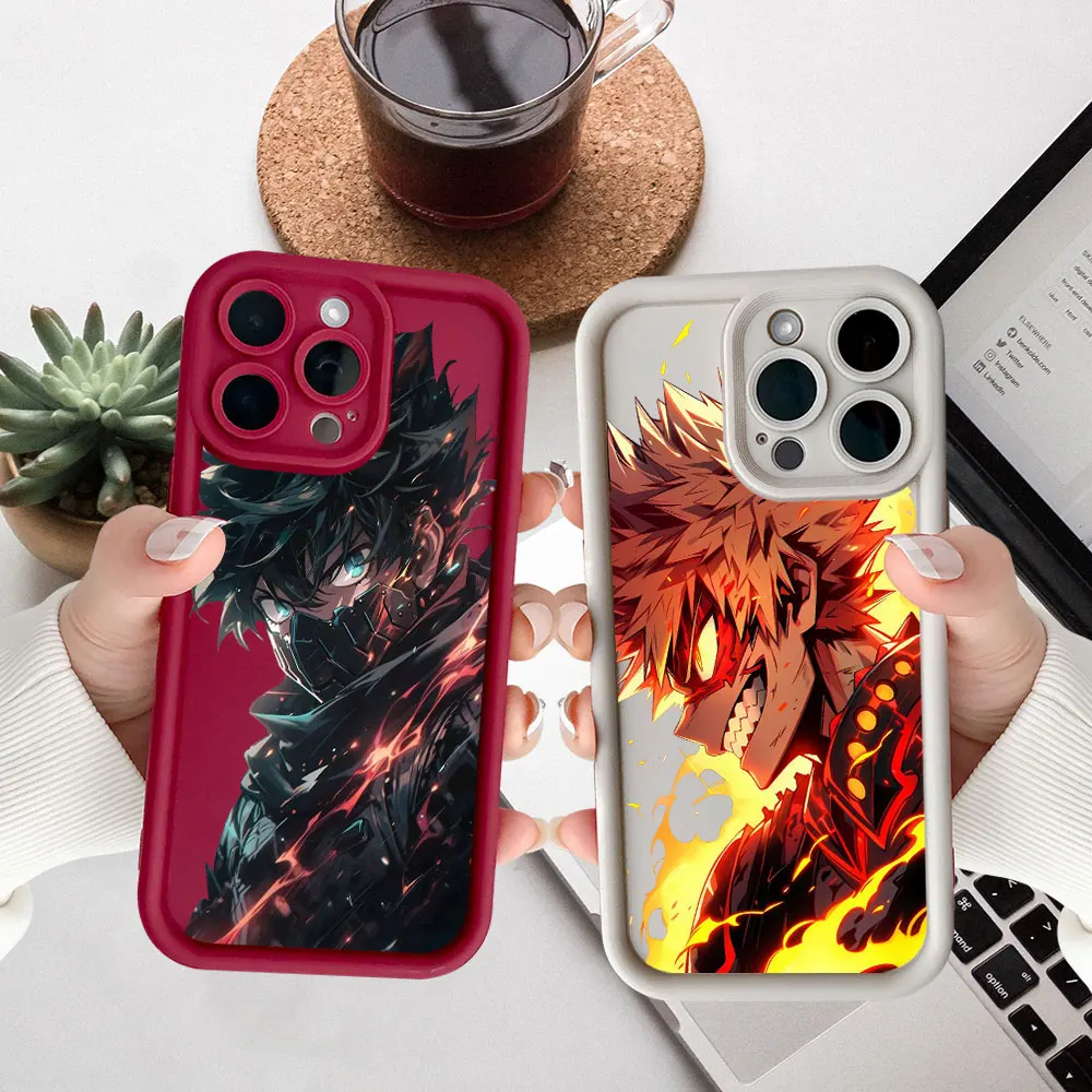 Boku No My Hero Academia Phone Case For Redmi Note 14 13 12 ProPlus 12s 11 10 9 9s Pro 4G 5G Cqoues Liquid Silicone Cover Fundas