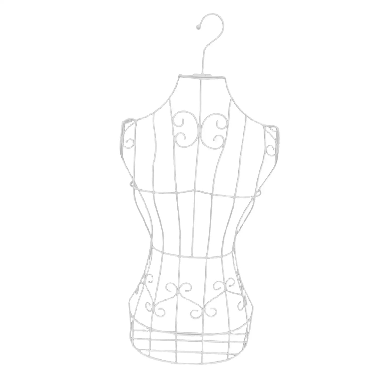Фото Hanging Half Body Torso Mannequin Support Easy to Use Sturdy Practical Iron Female Mannequin for Sewing Stores Boutique Display №3