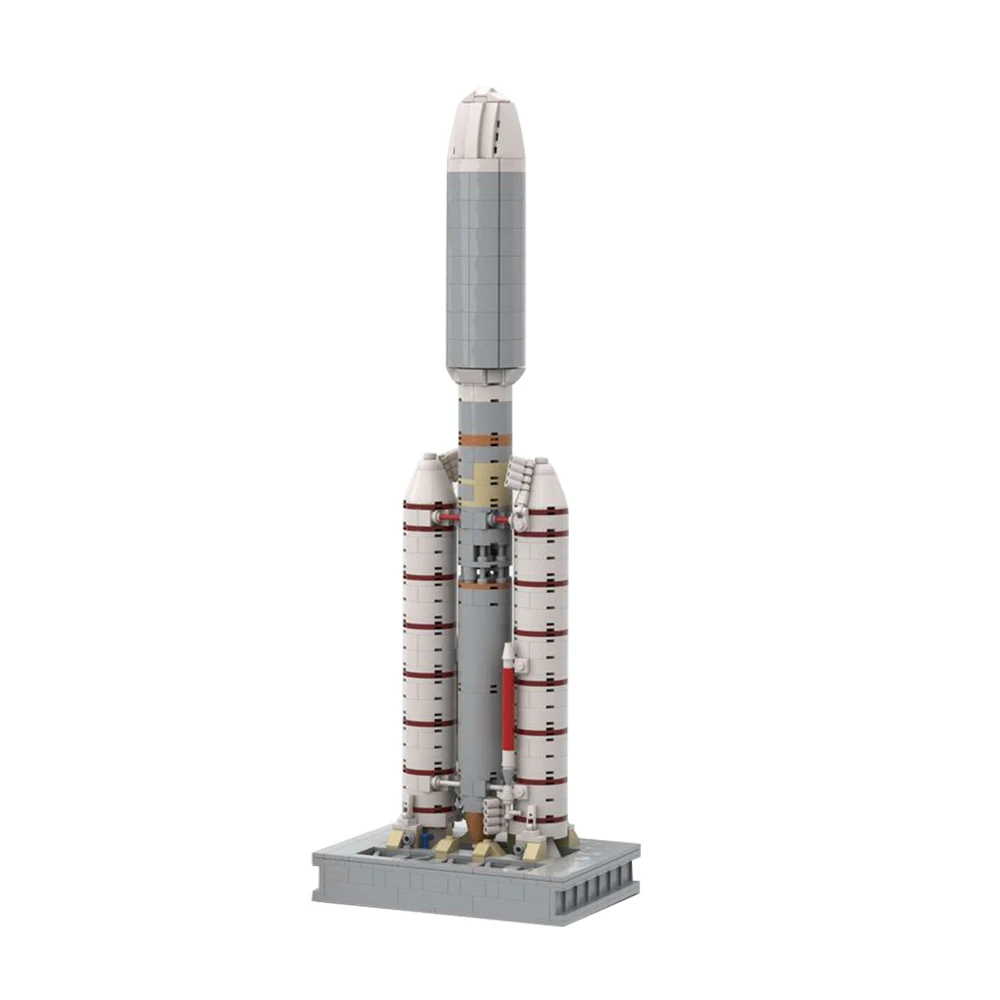 Фото Конструктор MOC Titan IIIE в масштабе 1/110, Детский конструктор №5