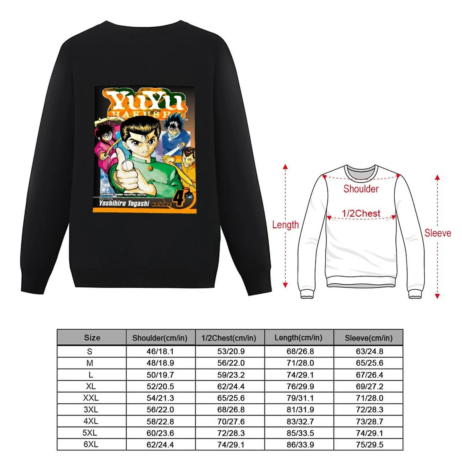 Фото YuYu Hakusho Manga Pullover autumn jacket men mens designer clothes men clothes men's sweat-shirt set men's sweatshirts №5