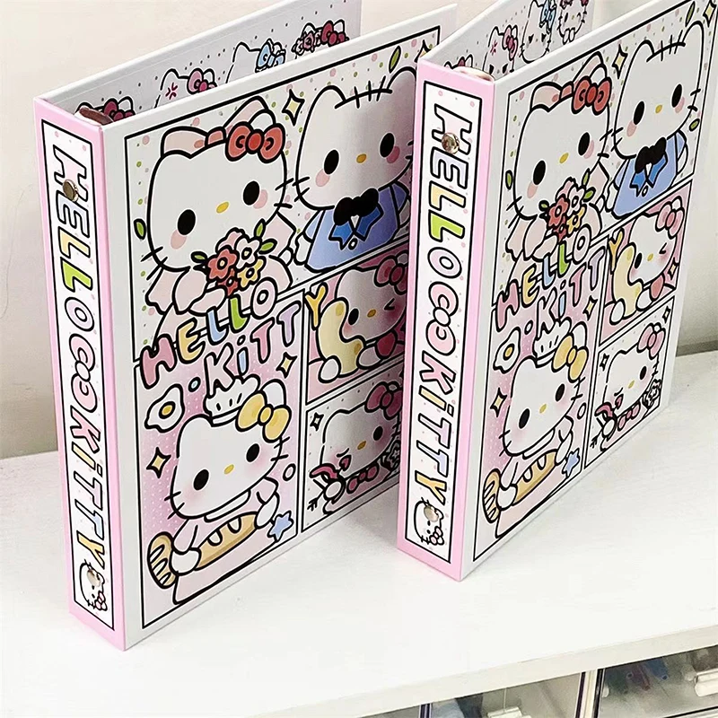 Портативный альбом для открыток Sanrio, мультяшная открытка для хранения, фотоальбом, симпатичная папка для скрапбукинга A5 для девочек, студентов, канцелярские принадлежности, подарок