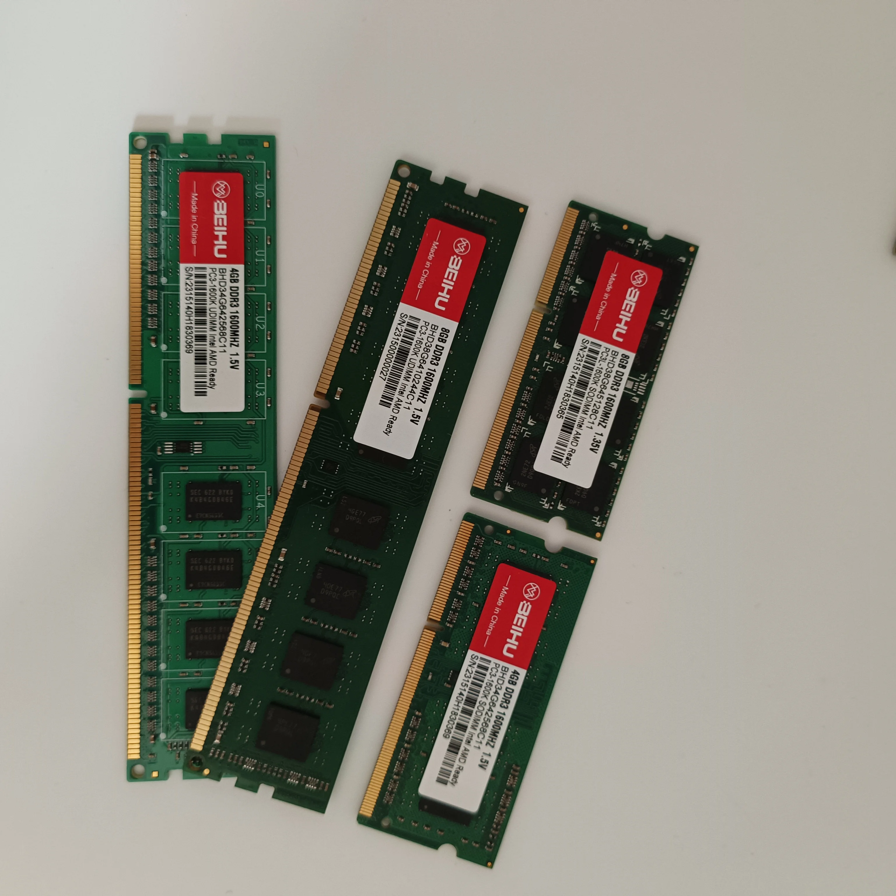 Фото Память DDR3 ОЗУ 8 Гб 1066 1333 1600 1866 МГц ОЗУ для настольного компьютера Memoria UDIMM PC3 12800U 10600U ddr3 ОЗУ 8 ГБ ОЗУ красный белый черный №4