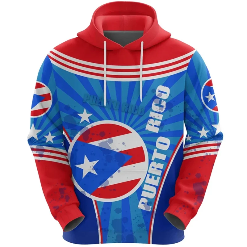 The Commonwealth Of Puerto Rico Coat Of Arms 3D Printing Hoodies Puerto Rico Flag Map Graphic Hooded Sweatshirts Mens Pullovers (art.: 3920ca4d08e23) - 3920ca4d08e23