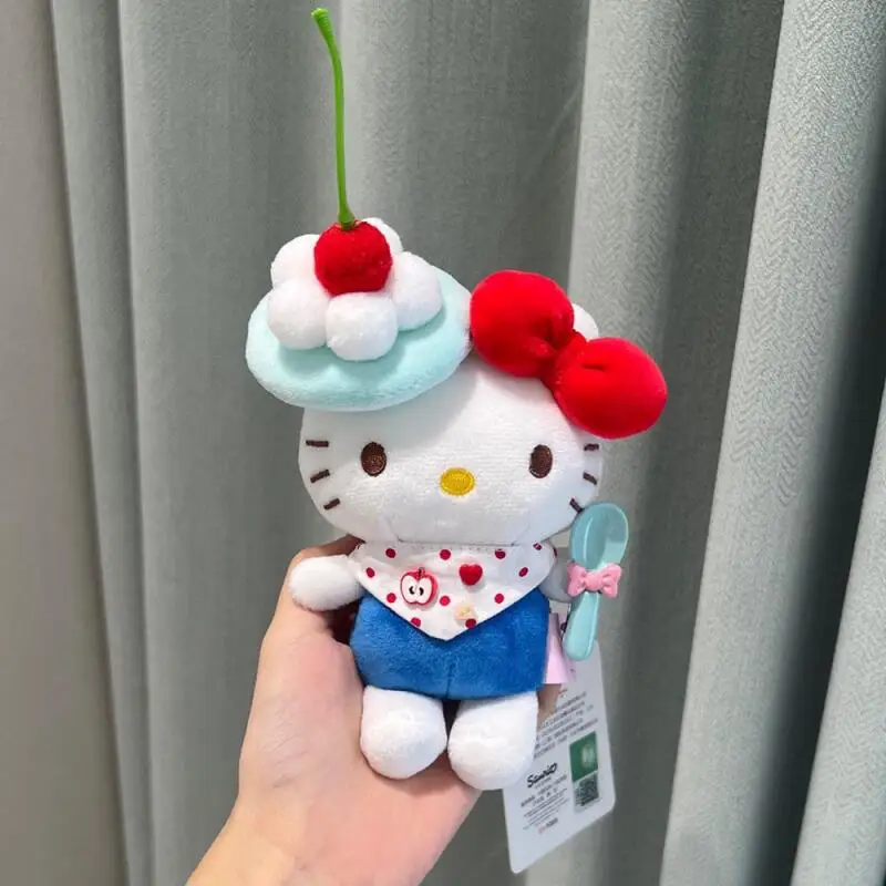 Милый мультфильм Kawaii синий крем HelloKitty DIY плюшевая кукла брелок сумка кулон игрушка в подарок