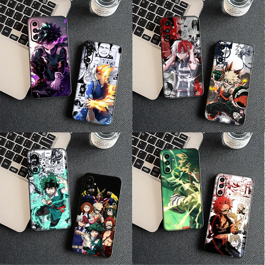 Фото Чехол Todoroki Shoto My Hero Academia Midoriya Izuku для Motorola Moto Edge 50 One 30 Fusion 40 neo Ultra Pro G60 G85 G84 E15 E14 №4