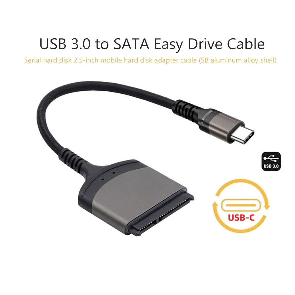 Кабель-адаптер USB 3,0Type C на SATA для жесткого диска, 23 см (art.: 3920c01747f61) - 3920c01747f61