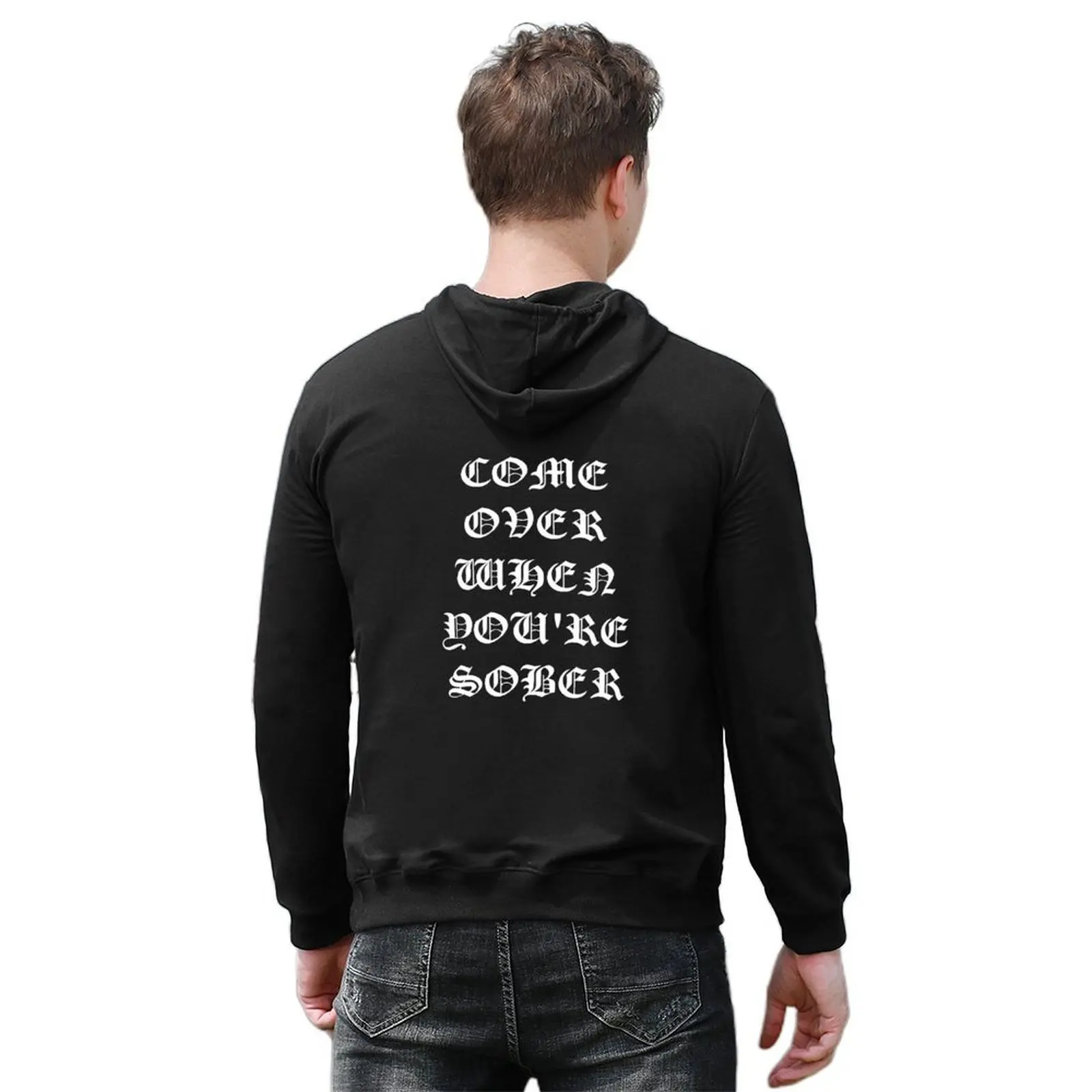 COME OVER WHEN YOU'RE SOBER LIL PEEP STYLE Толстовка мужская осенняя одежда осенняя одежда блузка корейская одежда мужские толстовки (art.: 3920d22a32d78) - 3920d22a32d78