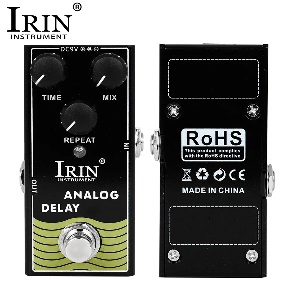 IRIN RF-10 ANALOG DELAY Педаль эффектов для гитары с цифровой задержкой Педаль эффектов для электрогитары True Bypass Запчасти и аксессуары для гитары