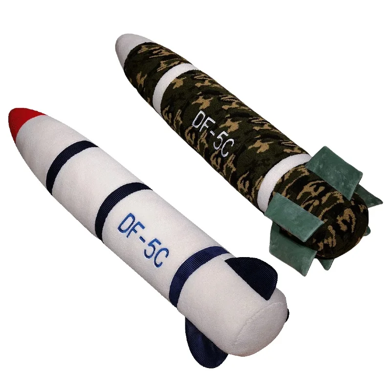 Реалистичная модель ракетки, плюшевая игрушка Dongfeng, ракетка, подушка DF-5C, плюшевая игрушка, коллекция военных энтузиастов, подарок для мальчика Мягкие игрушки