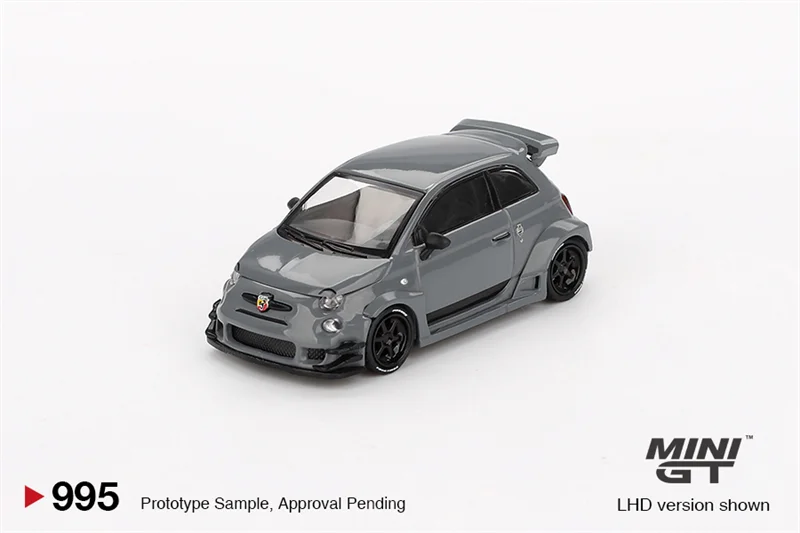 MINI GT 1:64 LBWK Abarth 595 LB-WORKS x Abas Works Серый литой под давлением модель коллекционной машины