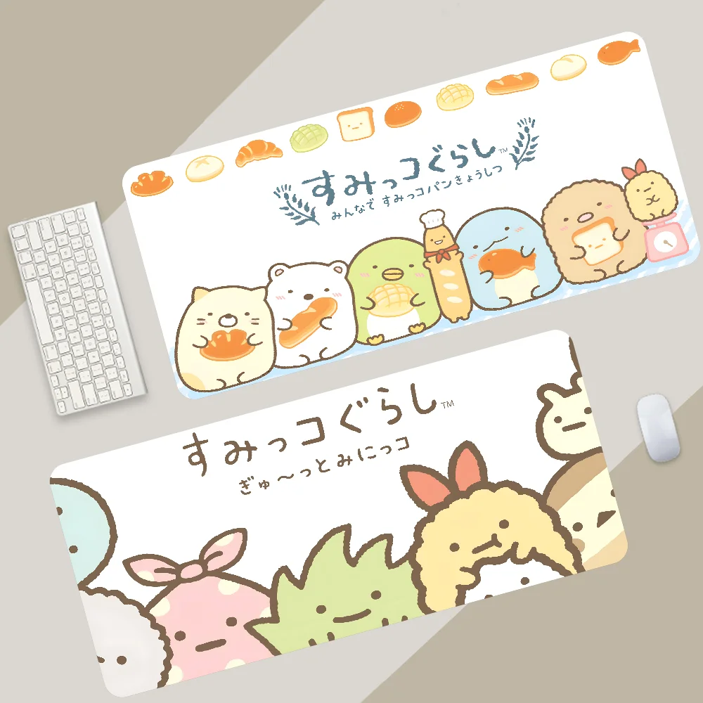 Фото Коврик для мыши в стиле аниме S-Sumikko Gurashi, большой игровой коврик для мыши, утолщенный коврик для компьютерной клавиатуры LockEdge, настольный коврик №4