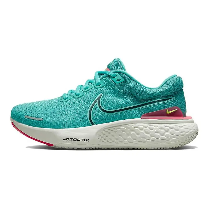Кроссовки Nike ZoomX, противоударные женские кроссовки Flyknit 2, цвет бирюзовый