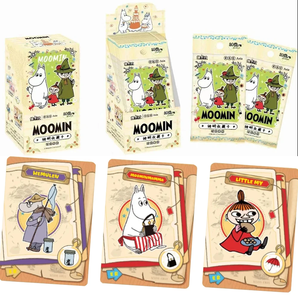 Оригинальные карточки Moomin, карточки с надписью времени, финская классика, коллекционные периферийные карточки, детские игрушки, подарки