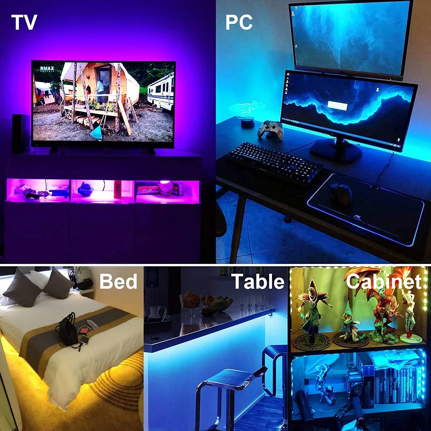 Светодиодная Rgb-лента, 5 В, с подсветкой, 15 м (art.: 3920c2a7950cc) - 3920c2a7950cc