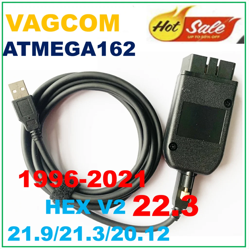 Новинка 2022, V22.3/21,9/21,3, VAGCOM VC-DS, автомобильные электрические тестеры, общий диагностический интерфейс OBDII, 2-й ATMEGA162 + 16V8 + FT232RL