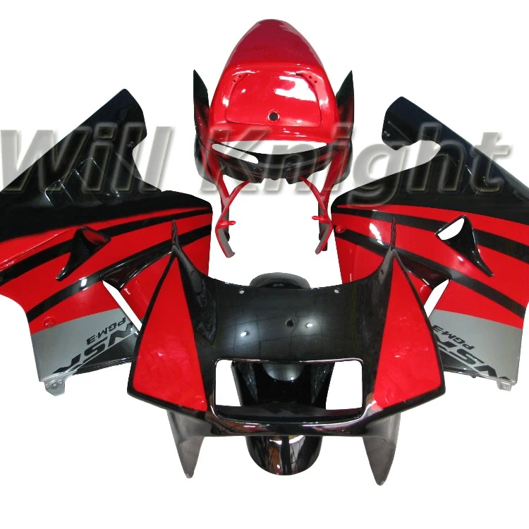 Интеллектуальная библиотека для Honda Black Red NSR250R MC21 1990 1991 1992 1993 90 93 NSR 250R MC-21 PGM3 Комплект обтекателей из АБС-пластика