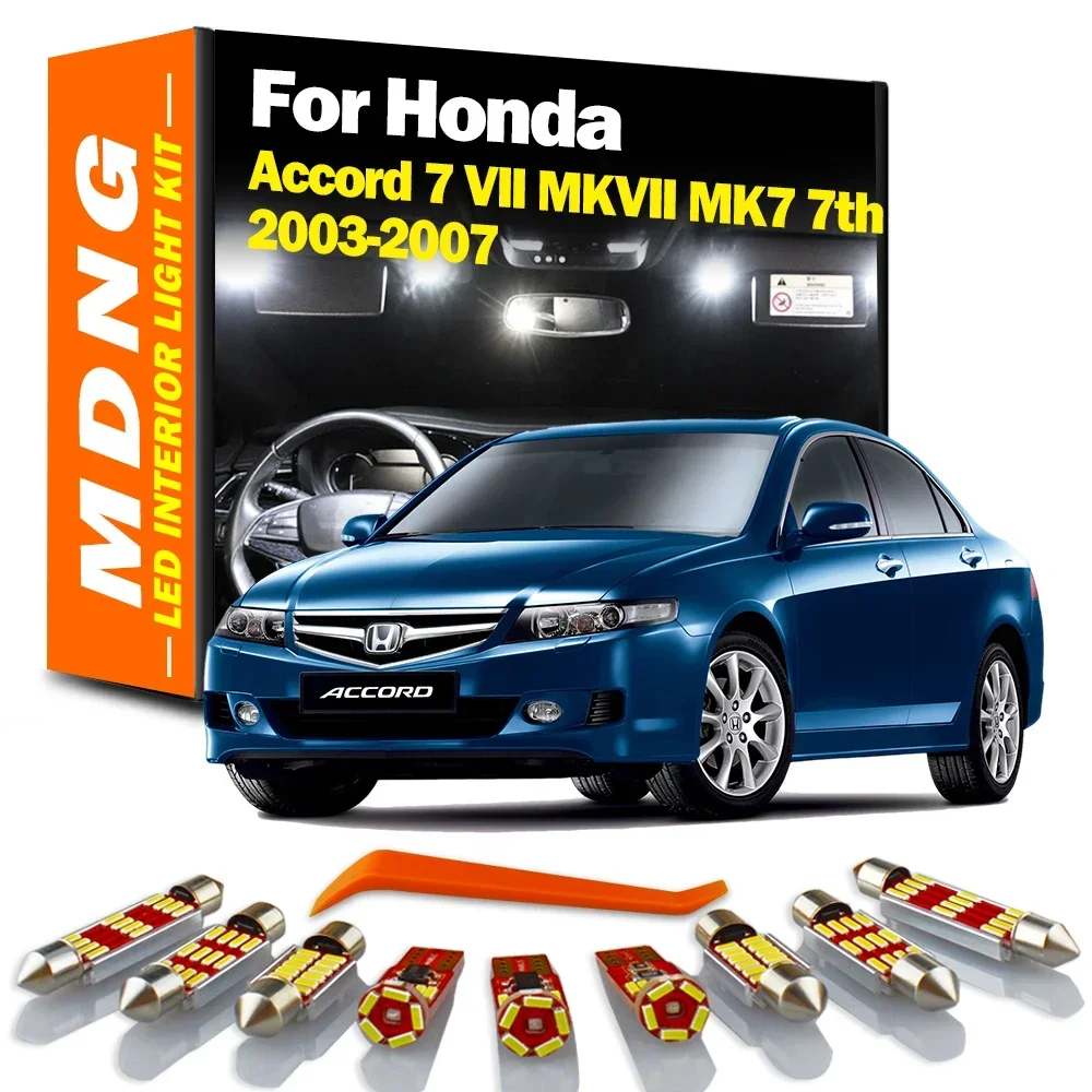 MDNG 17X Внутреннее освещение Светодиодные автомобильные фонари для Honda Accord 7 VII MKVII MK7 7-й системы Canbus без ошибо...