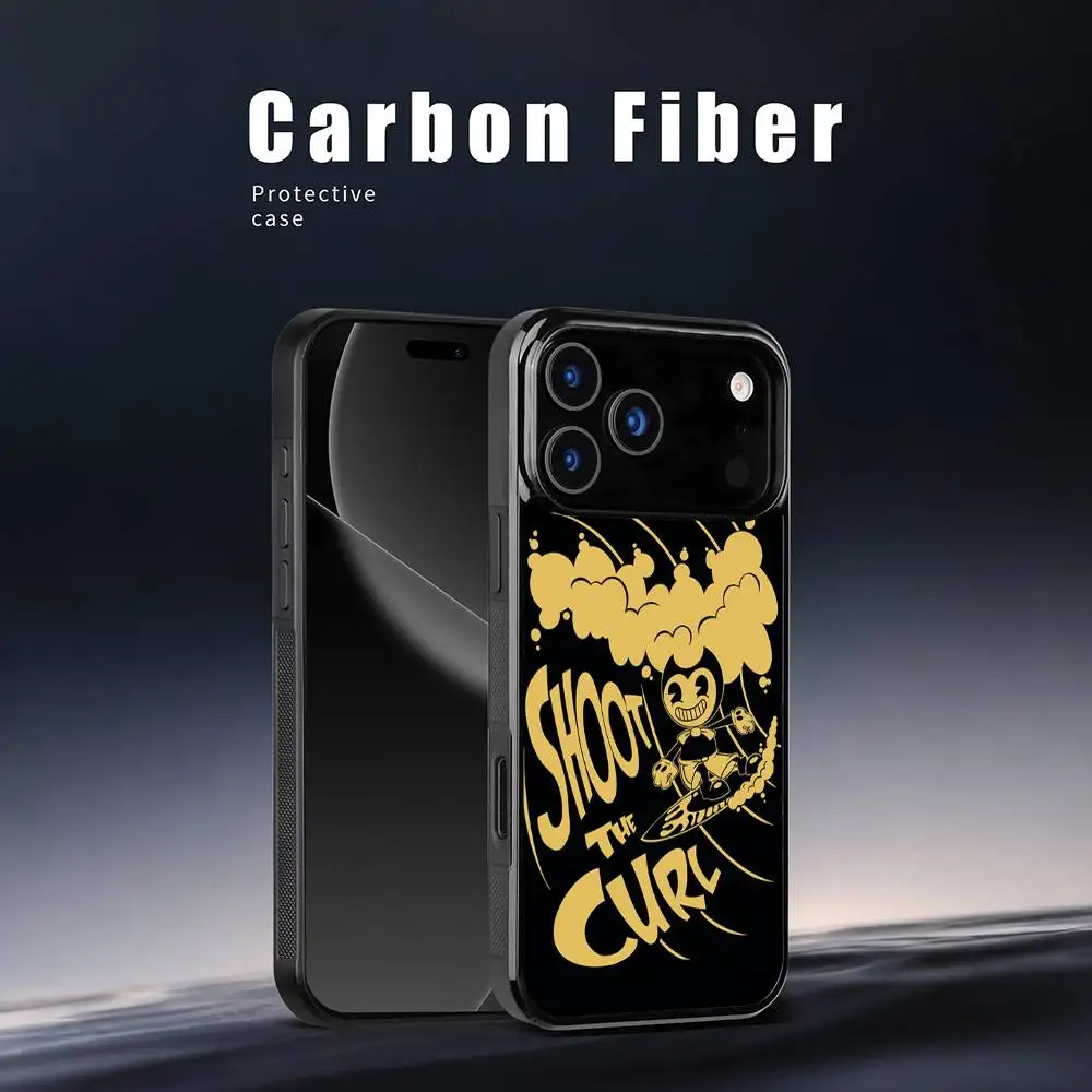 Чехол для телефона B-Bendy The Ink M-Machines для iPhone 17, 16, 15, 14, 13, 12, 11 Pro Xs Max Mini Plus Celulares Hard Funda
