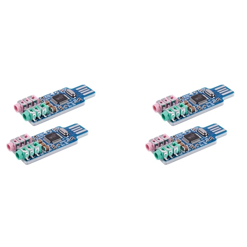 4 шт., USB-звуковая карта CM108