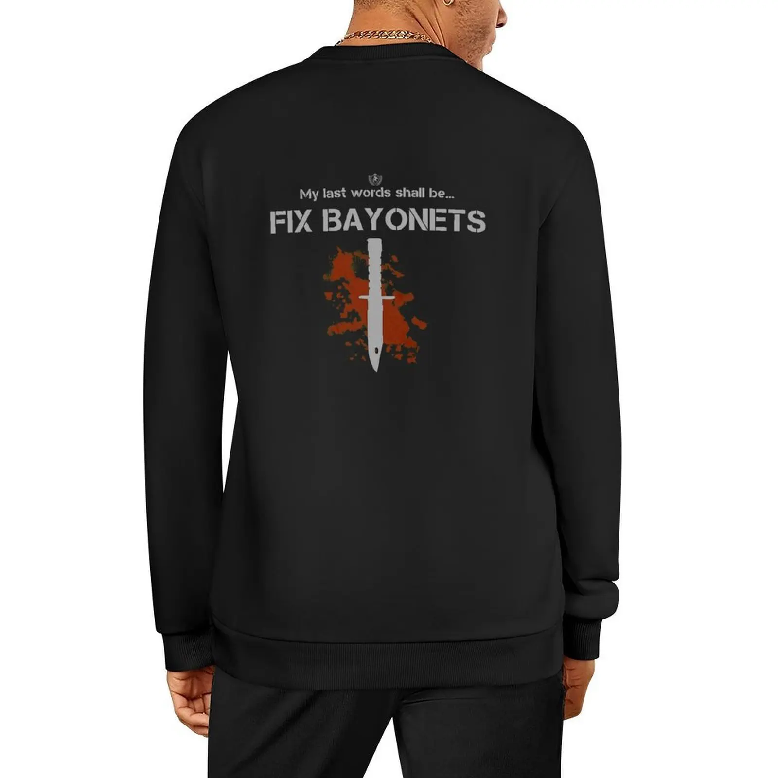 Пуловер с рисунком Fix bayonets, мужские футболки в японском стиле, мужское пальто, корейская одежда, новая толстовка