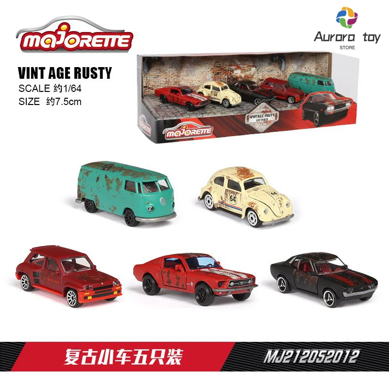 Модель автомобиля Majorette Vint Age Rusty Renault Garage Mercedes Benz Porsche Mclaren, коллекция автомобилей, модель мальчика, игрушки на день рождения, подарок