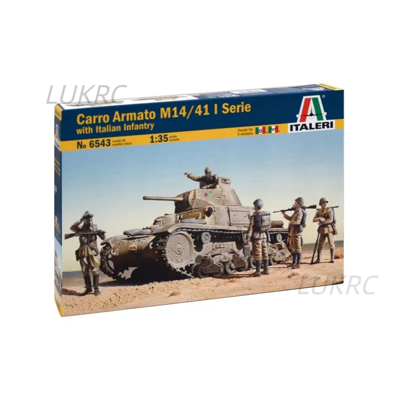 Модель ITALERI в масштабе 1/35 Carro Armato M14/41 l Serie с наборами моделей итальянской пехоты IT6543
