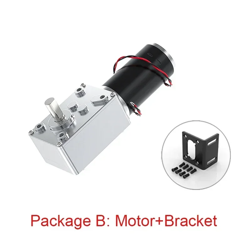 Фото 5840-31ZY DC 12V 24V Reduction Gear Motor Large Torque High Power 2-70kg 7RPM-470RPM Worm Gear Motor Reversed Motor №3