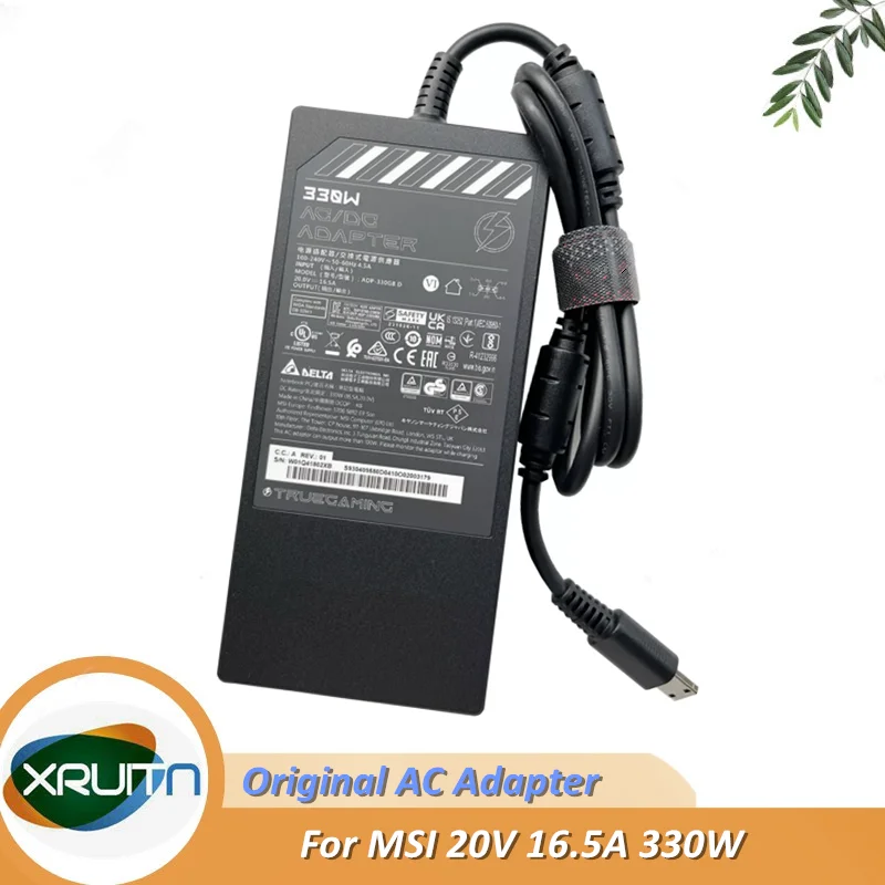 Оригинальное зарядное устройство ADP-330GB D 20 В 16,5 А 330 Вт переменного и постоянного тока для MSI Titan GT77 12UHS-006 12UHS-007 12UGS-009 игровой ноутбук OEM