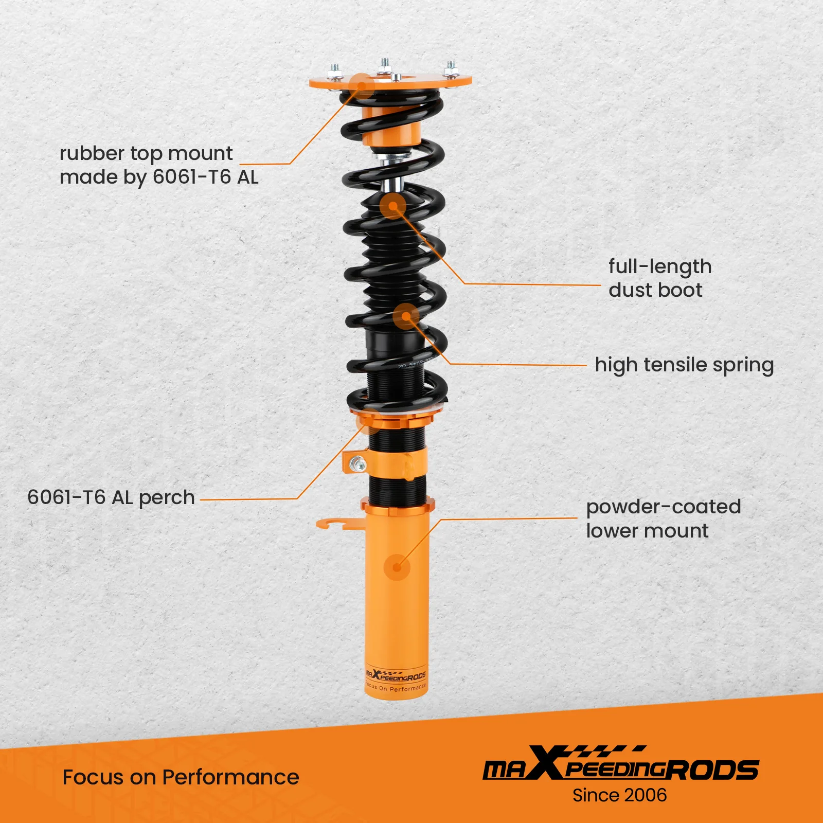 Комплект опускания амортизаторов Coilovers для BMW X5 E53 2000-2006 Adj. Высота стойки (art.: 3920cbfca7639) - 3920cbfca7639