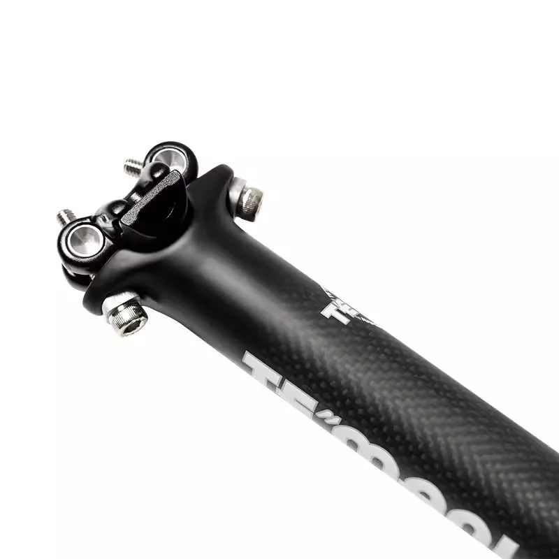 Фото Подседельный штырь для велосипеда TEMANI Carbon, подседельный штырь для шоссейного/горного велосипеда, 3K матовый, 25,4, 27,2, 30,8, 31,6 мм × 350, 400, 450 мм для езды. №4