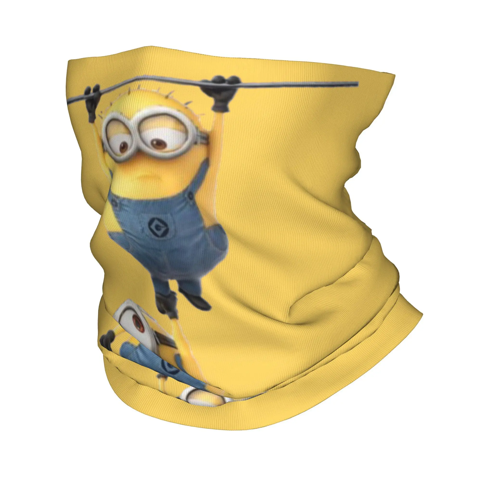 Custom M-Miniones Cute Doll Bandana Neck Warmer Men Women Winter Ski Tube Scarf Gaiter Funny pattern Face Cover