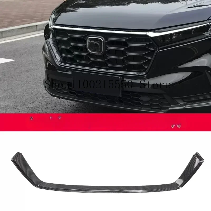 Для Honda CR-V CRV 2023 2024 углеродное волокно Передняя Центральная решетка Вокруг решетки гоночные решетки рама крышка отделка Аксессуары автостайлинг