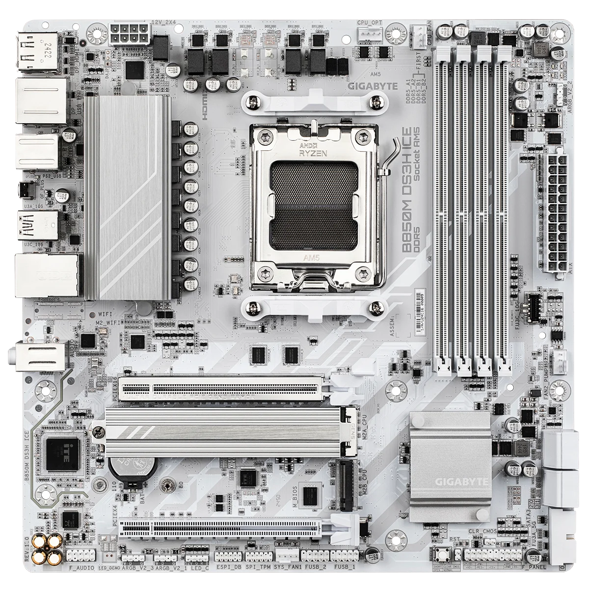 Фото Новинка 2025, материнская плата B850M DS3H ICE Micro ATX B850, игровая материнская плата для настольных ПК AMD B850 DDR5 PCIe 5,0 AM5, материнская плата №2