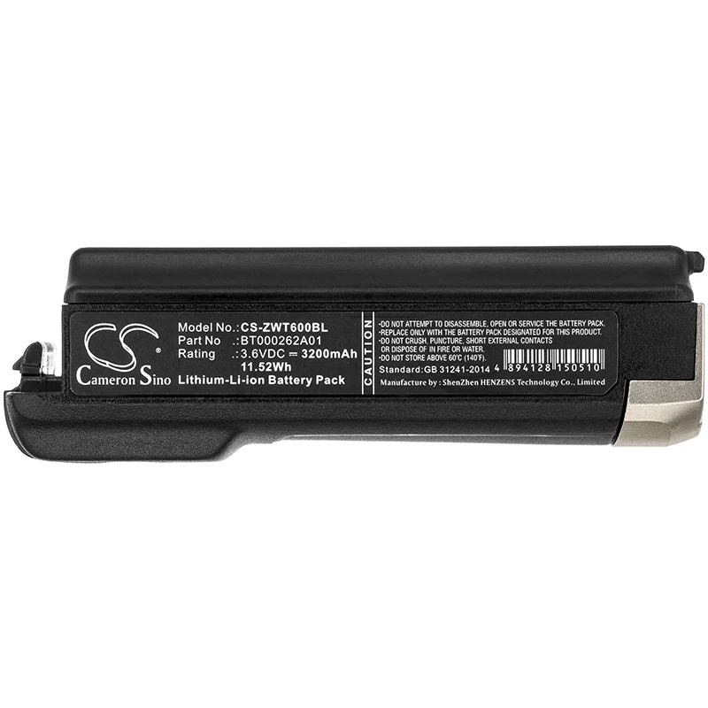 Аккумулятор для сканера штрих-кода для Zebra:WT6000,WT60A0,WT6300,RS6000,BT000262A01,BTRY-NWTRS-33MA-01,BTRY-NWTRS-33MA-02,BTRY-VC8X-20MA1- (art.: 3920cfbd5811c) - 3920cfbd5811c