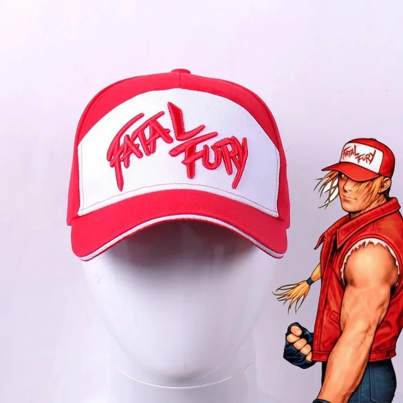 Fatal Fury боксерский император Терри голодный волк сказала тканевая шляпа кепка с вышивкой хлопковая бейсболка сетчатая шляпа