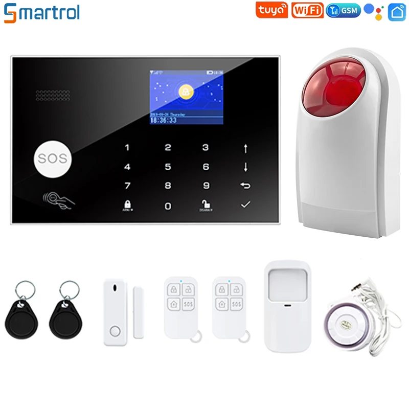 Система охранной сигнализации Smartrol Tuya Smart Life, Wi-Fi, GSM, 433 МГц