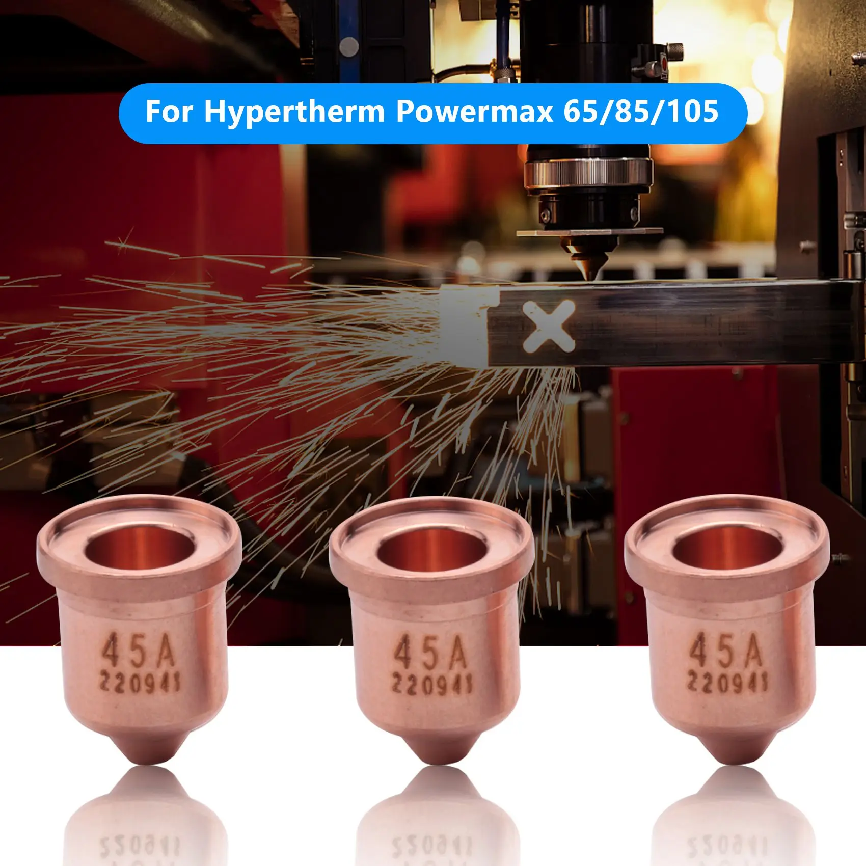 Фото 10PK плазменная режущая насадка 220941 для Hypertherm Powermax 65/85/105 №5