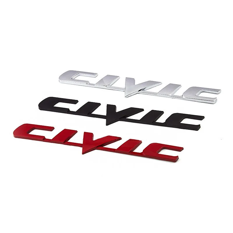 Фото 3D металлическая эмблема IVtec с буквой, наклейка, Стайлинг автомобиля для Honda Civic, логотип автомобиля, задний хвост, багажник, наклейки, автоаксессуары №4
