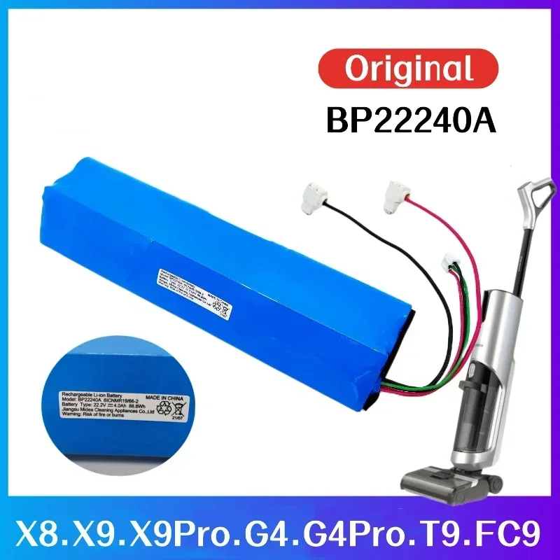 100% Оригинальный 4000mAh для Midea X8 X9 X9pro G4 G4pro T9 FC9 WD40 BP22240A напольный скребок аккумулятор