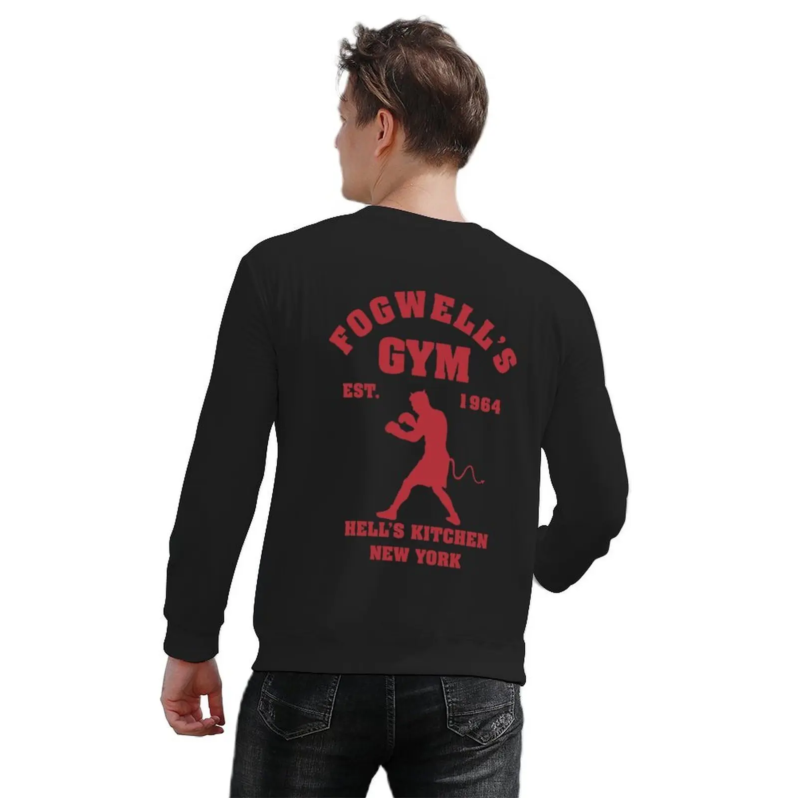 Футболка Fogwell&x27;s Gym Box the Devil, пуловер, одежда в стиле аниме, мужская одежда, одежда в стиле аниме, блузка, толстовки для мужчин (art.: 3920d215df759) - 3920d215df759