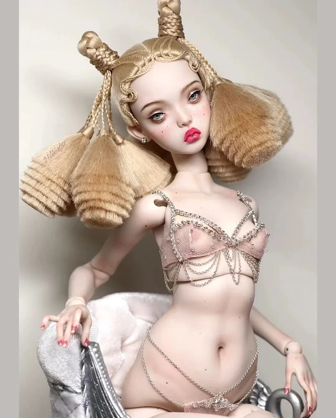 2025 Слегка толстая кукла sd для девочек neue bjd кукла Puppe 35 см 1/4 Phyllis Harz Modell Spielzeug Gelenk puppe точечный макияж бесплатная доставка Куклы и аксессуары