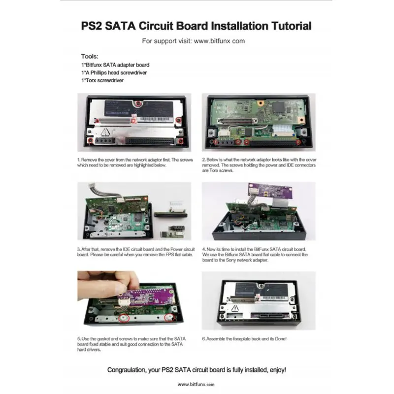 Фото Адаптер SATA, обновленная плата для Playstation 2 PS2 IDE, оригинальный Сетевой адаптер №4