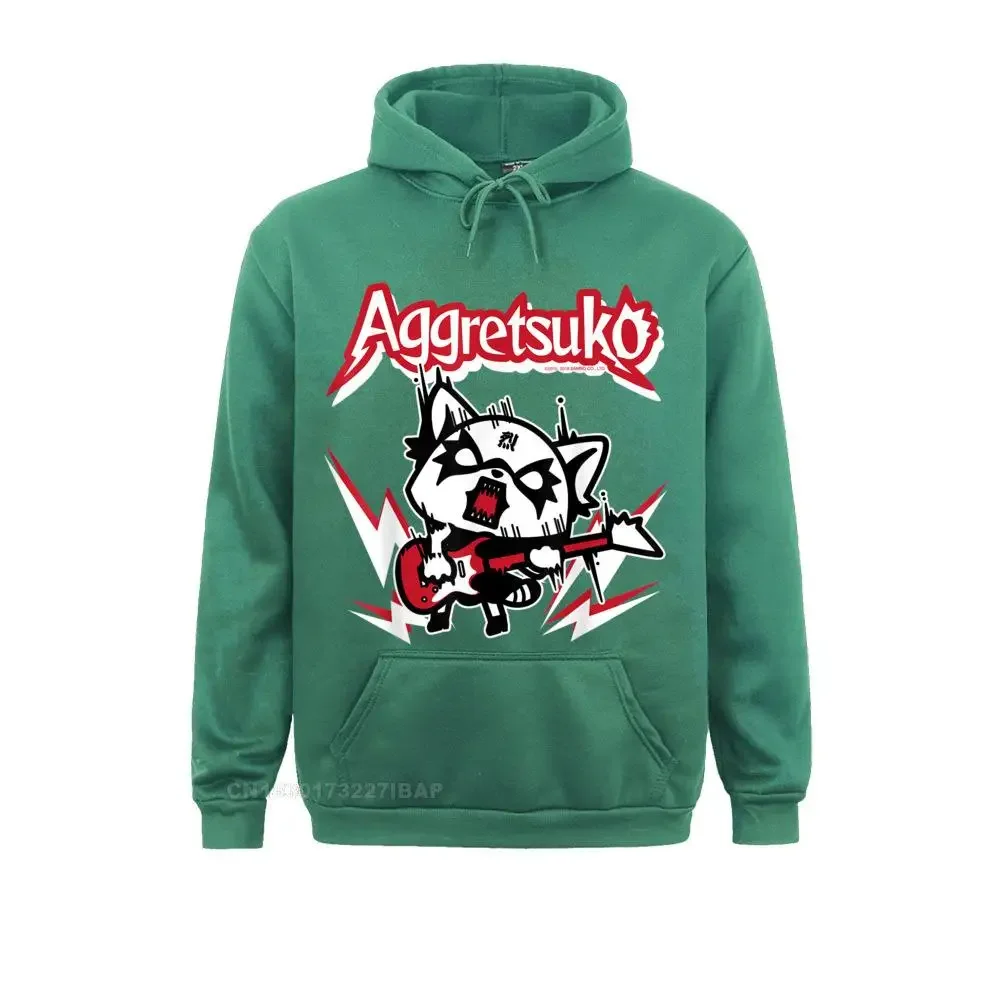 Футболка Aggretsuko Rocker Rage, специальные мужские толстовки, толстовки с длинными рукавами и принтом на одежде, толстовка с капюшоном «С Новым годом» (art.: 3920c8c8d5511) - 3920c8c8d5511