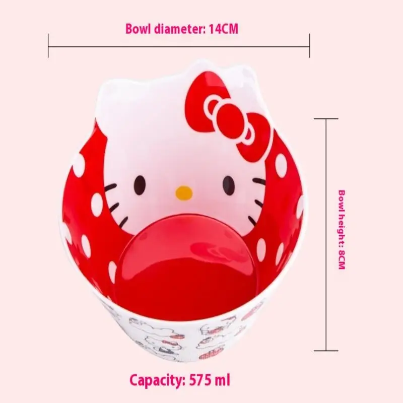 1 шт. Kawaii Hello Kitty Sanrio аниме мелодия детская мультяшная миска посуда модное моделирование анти-падение суповая миска (art.: 3920d0d524adb) - 3920d0d524adb