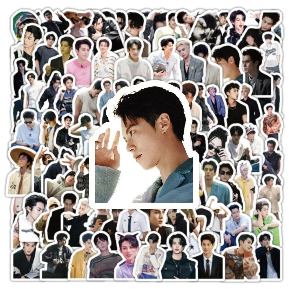 100 шт./компл. плакат Dylan Wang Hedi, гуманоидные наклейки, популярный ТВ-персонаж, драматические стебли, материалы для ручного счета, компьютер, мобильный телефон, сделай сам Товары для почты и доставки