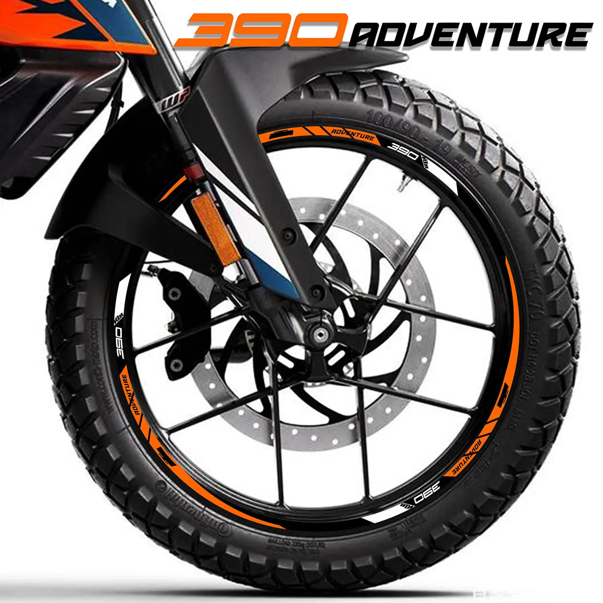 Светоотражающие Водонепроницаемые наклейки на колеса мотоцикла для KTM ADVENTURE 390 2018 2019 2020 2021 2022 2023