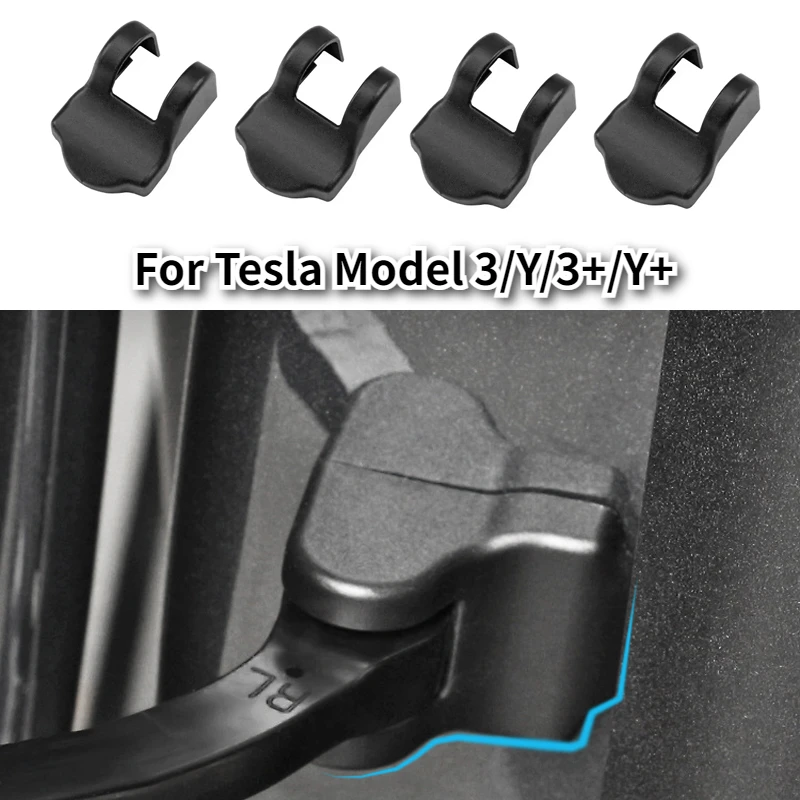 Крышка дверного ограничителя автомобиля для Tesla Model 3/Y/3 Highland Model Y 2025, защитная крышка дверного замка, аксессуары для салона автомобиля